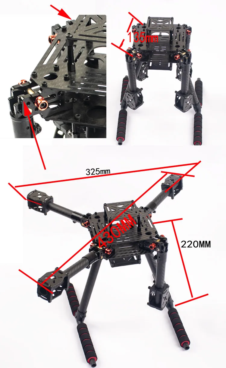 Flyroun LX350 PRO 350mm dron S – Thermal Imager Drone Gimbal recenzja i cena