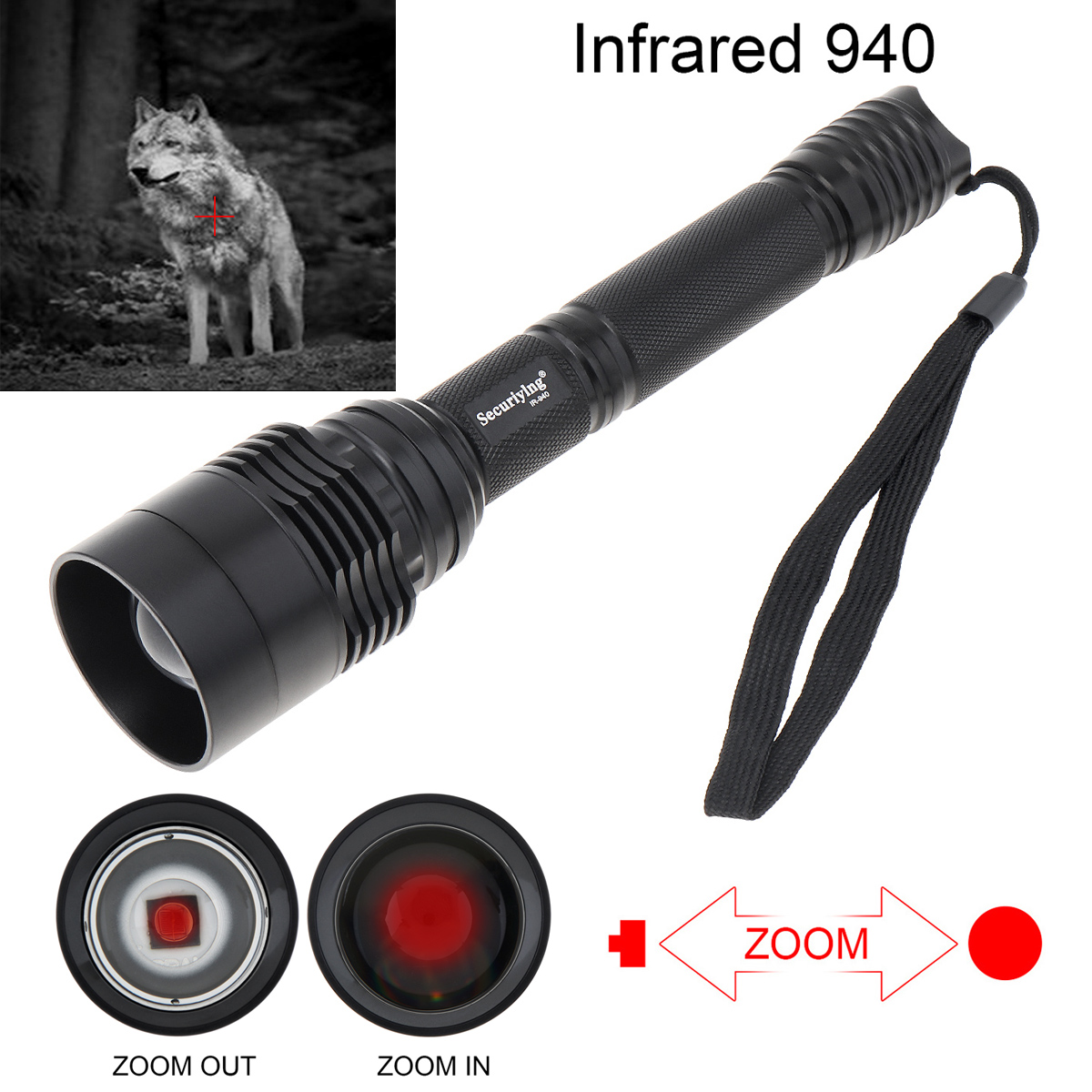 10W IR 940nm T50 latarka na po – Hunting Thermal Imaging Scope recenzja i cena